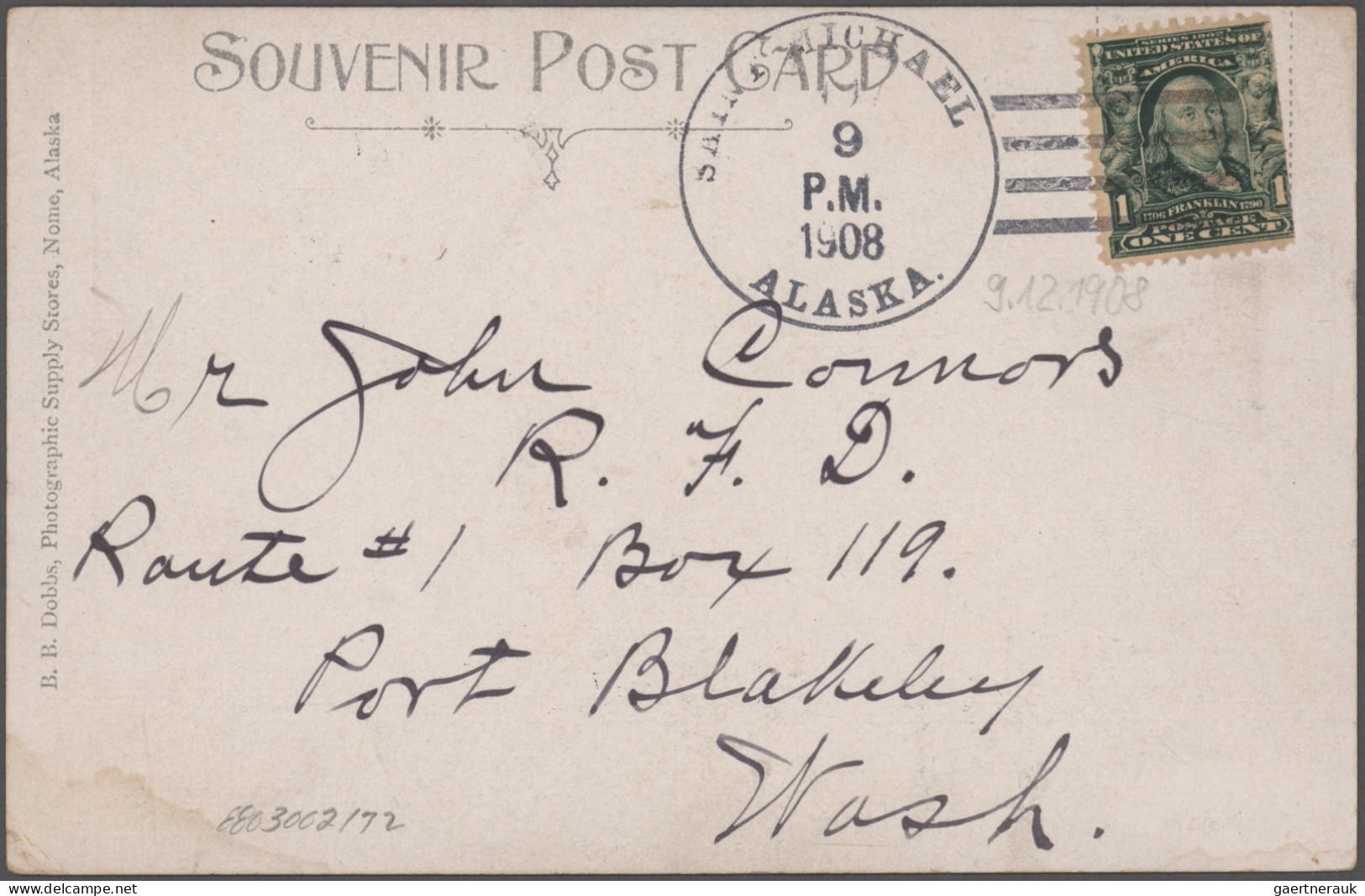 Thematics: Arctic: 1907/1911, Alaska Winter Mail, Group Of Seven Ppc (mainly Dep - Andere