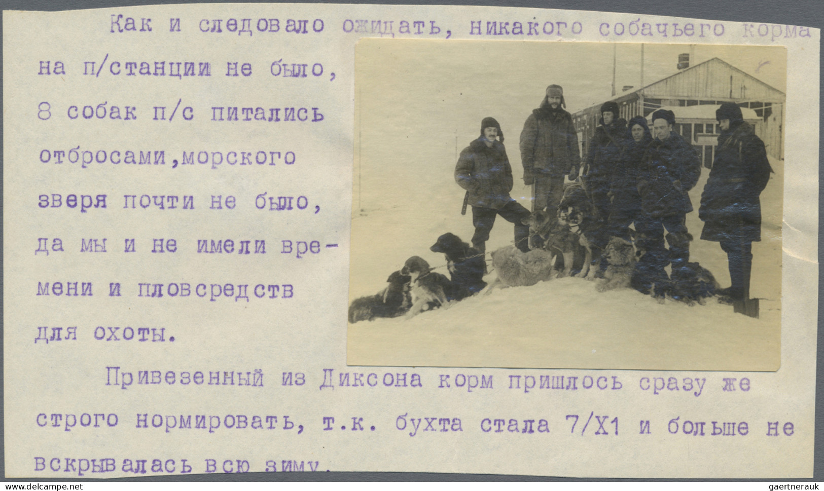 Thematics: Arctic: 1947, Soviet Union, Franz Josef Land Expedition, Two Radiogra - Other