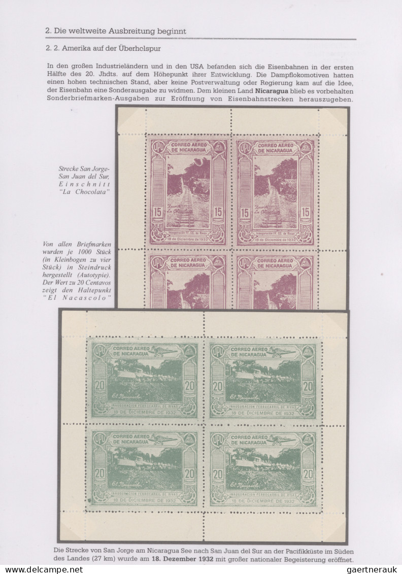 Thematics: railway: From 1871 on. Elaborated collection 'The railroad' on 221 sh