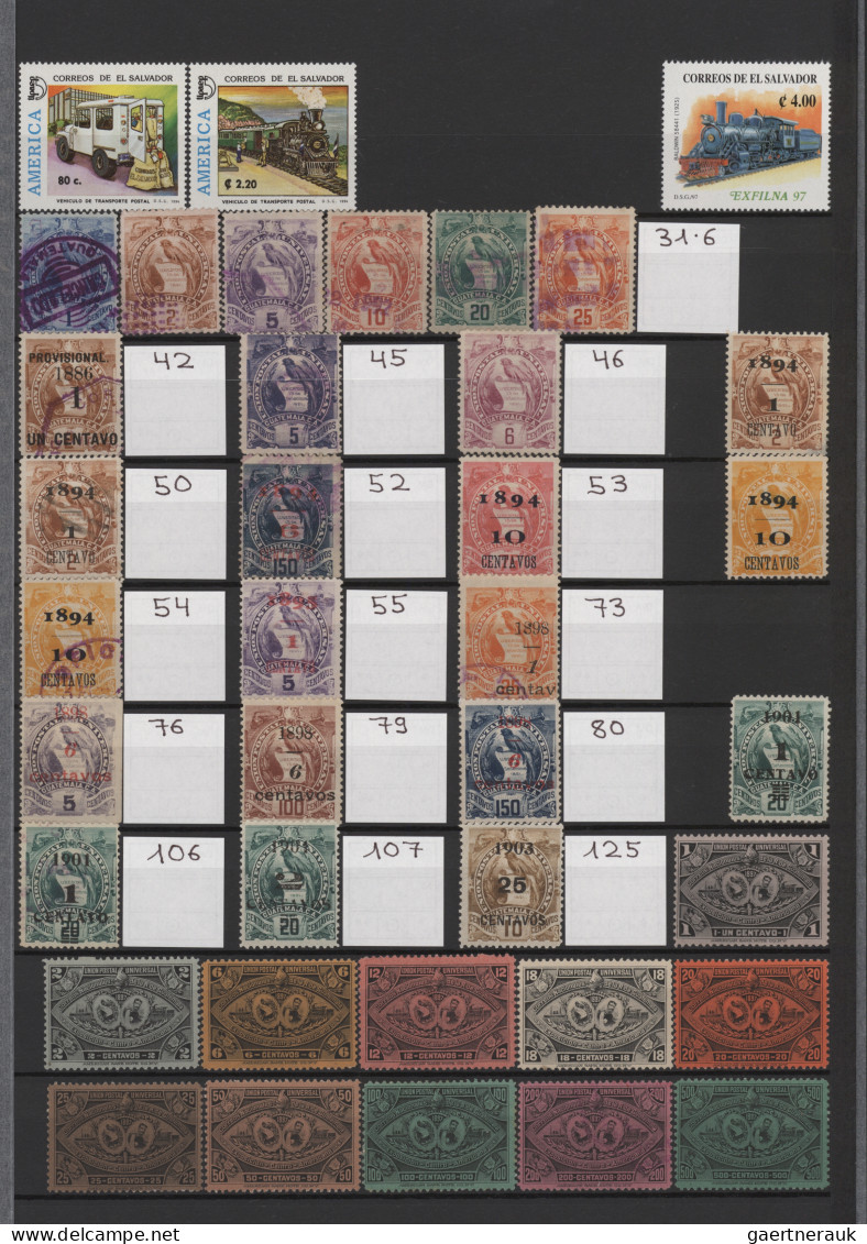 Thematics: Railway: 1894/2000, Extensive Collection Of Railway Motifs With Stamp - Trenes