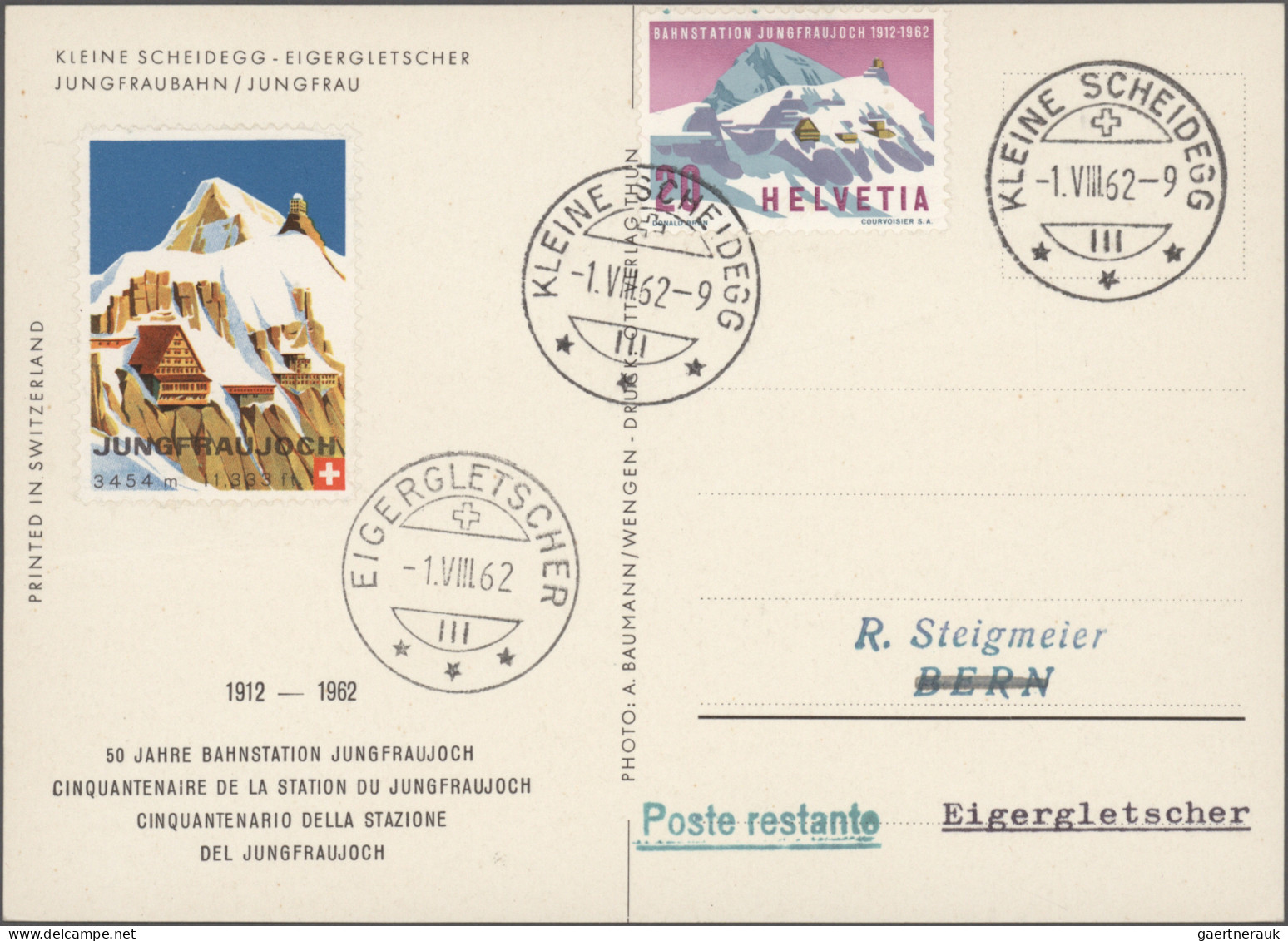 Thematics: Railway: 1957/1982, Railway Motif Collection On A Few Thousand Covers - Treinen