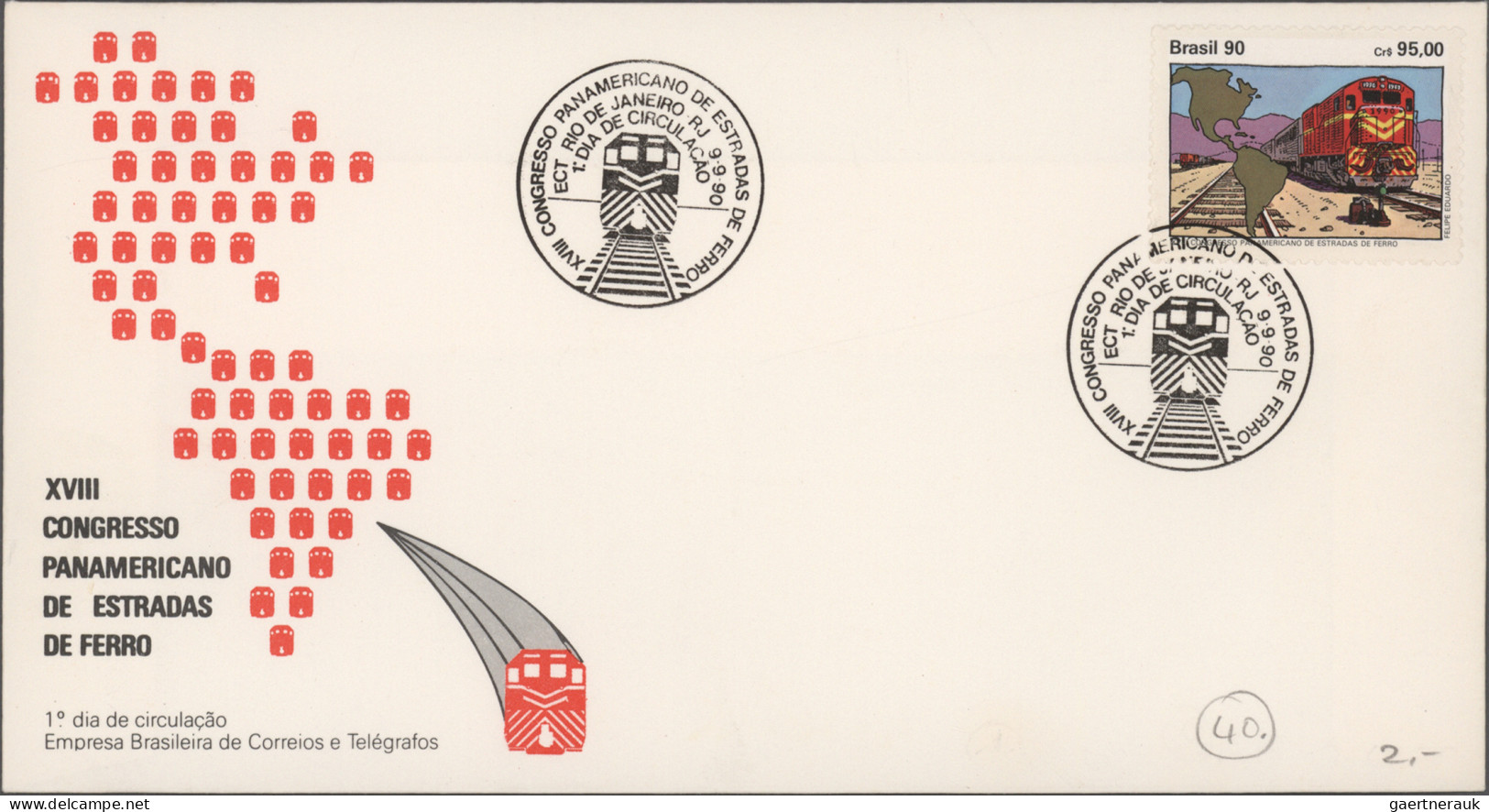 Thematics: Railway: 1957/1982, Railway Motif Collection On A Few Thousand Covers - Treni