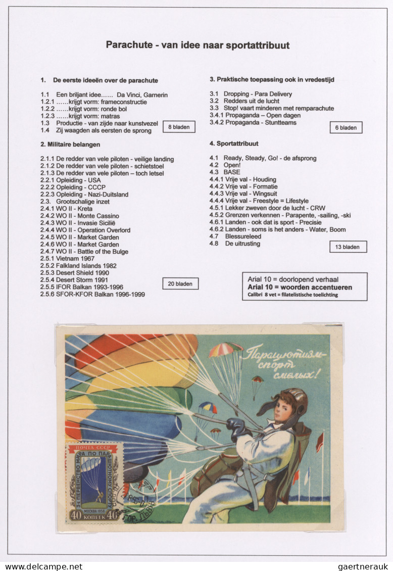 Thematics: Parachute: 1938/2006 (ca.), Ausstellungssammlung FALLSCHIRM - Von Der - Paracaidismo