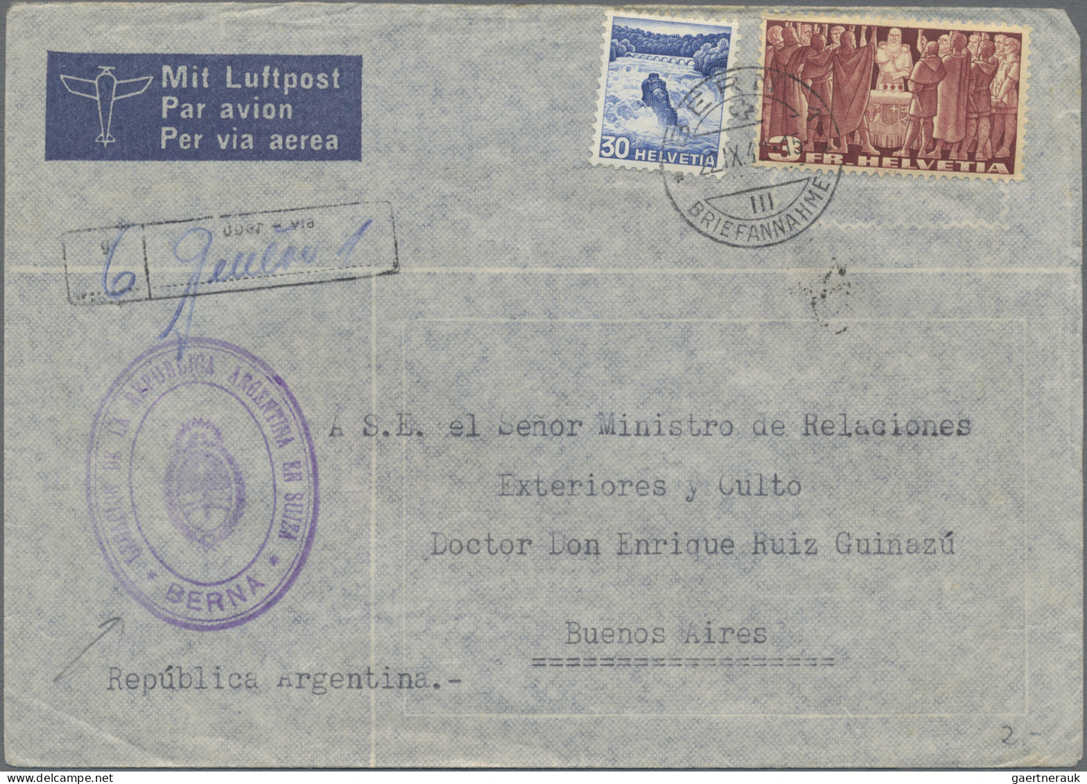 Thematics: Consular Mail: 1892/1960 Ca.- CONSULAR And DIPLOMATIC MAIL: Collectio - Unclassified