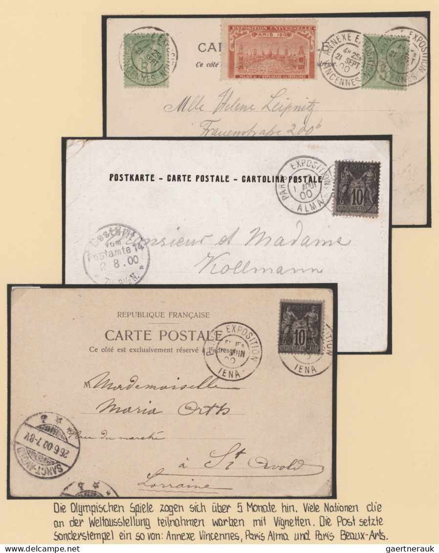 Thematics: Olympic Games: 1900, World Exhibition/Olympic Games Paris, Collection - Autres & Non Classés