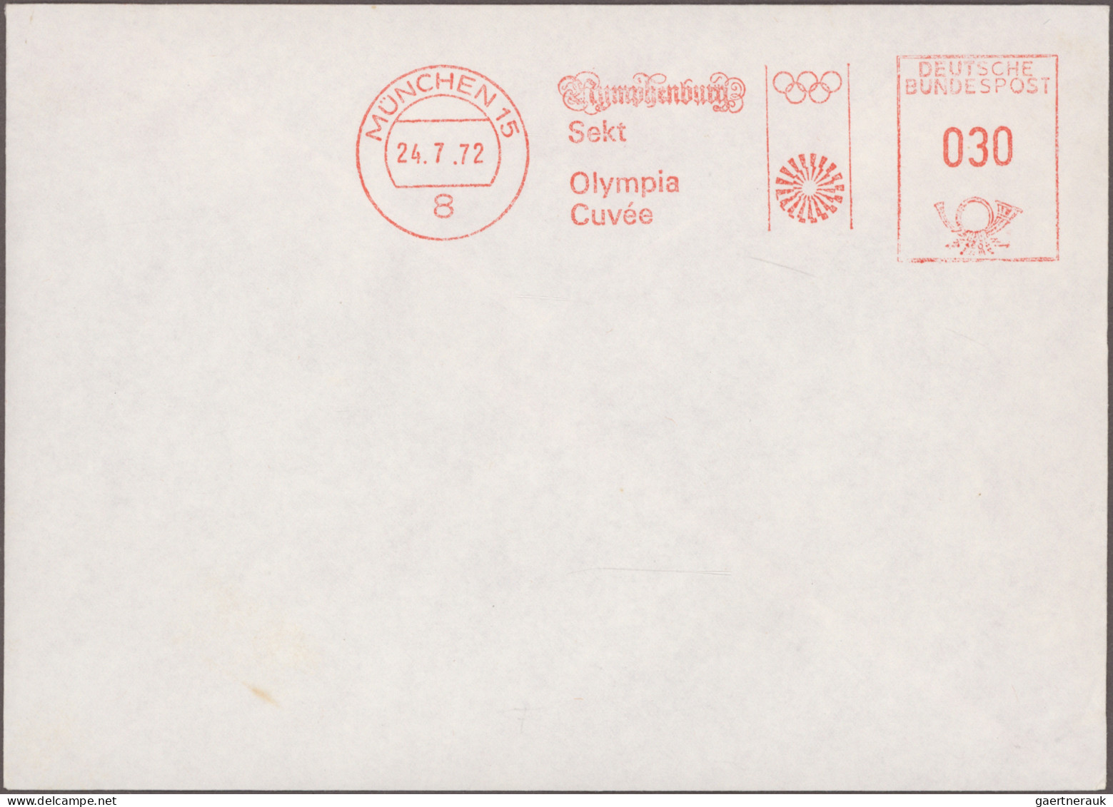 Thematics: Olympic Games: 1972, München, Vielseitige Partie Von Ca. 150 Briefen - Other & Unclassified