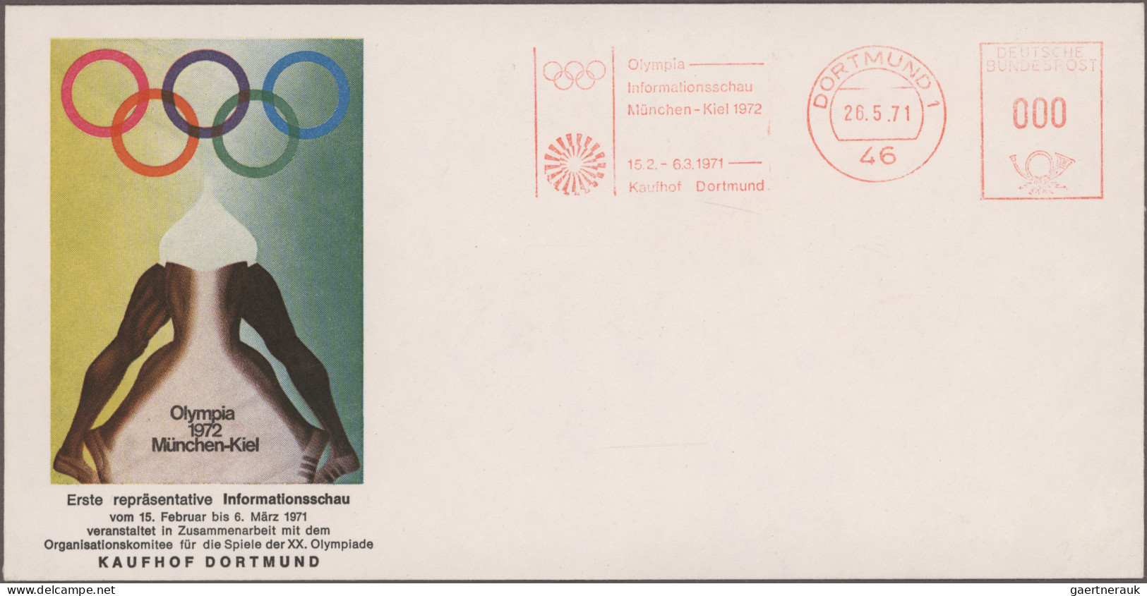 Thematics: Olympic Games: 1972, München, Vielseitige Partie Von Ca. 150 Briefen - Other & Unclassified