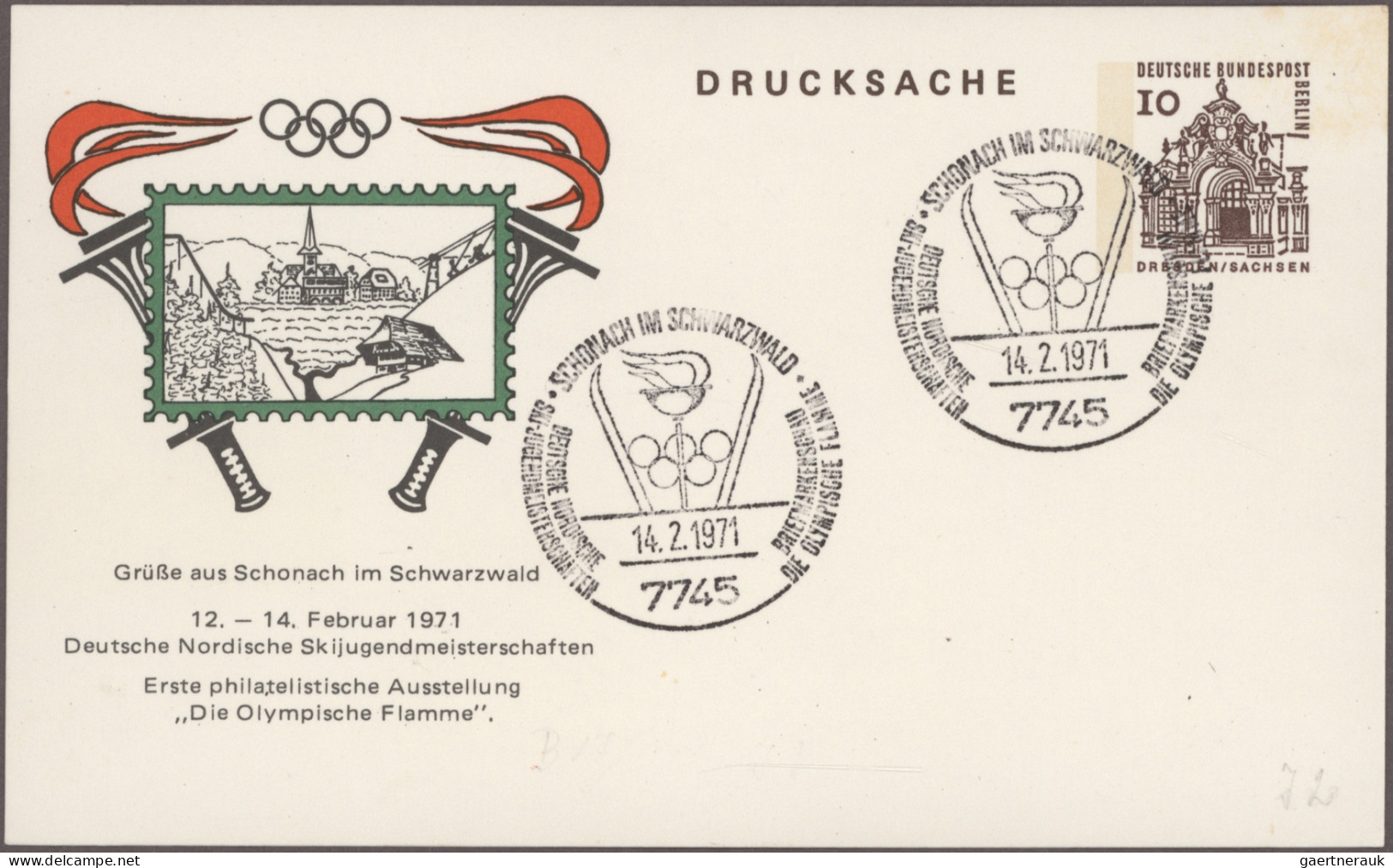 Thematics: Olympic Games: 1972, München, vielseitige Partie von ca. 150 Briefen