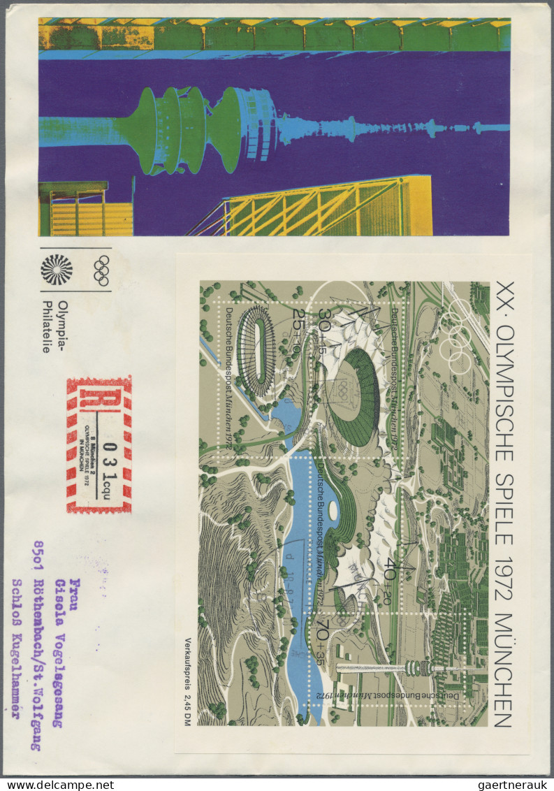 Thematics: Olympic Games: 1972, Olympische Spiele München, Partie Von 119 Briefe - Other & Unclassified