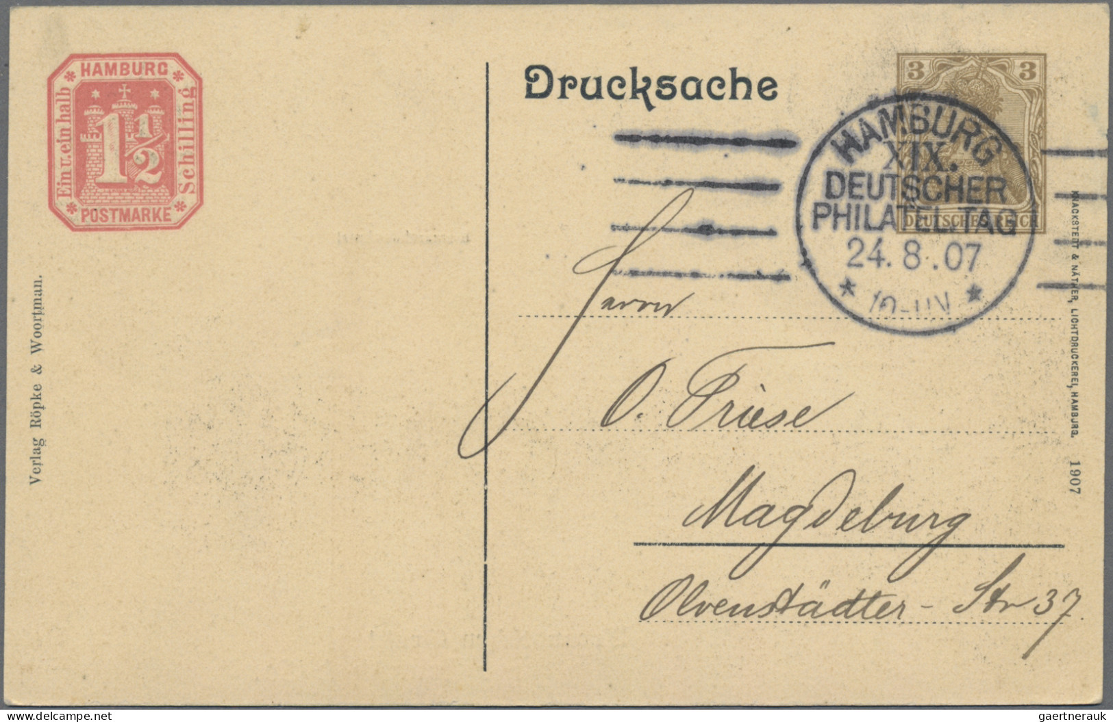 Thematics: Philatelic Congresses: 1905/1923, Kleine Saubere Sammlung "Deutscher - Expositions Philatéliques