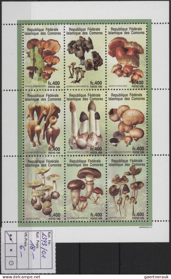 Thematics: Mushrooms: 1950/2015 (approx.), Comprehensive Accumulation With Mint - Champignons