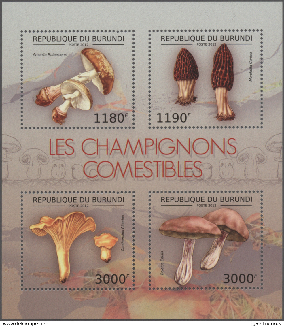 Thematics: Mushrooms: 1950/2015 (approx.), Comprehensive Accumulation With Mint - Mushrooms