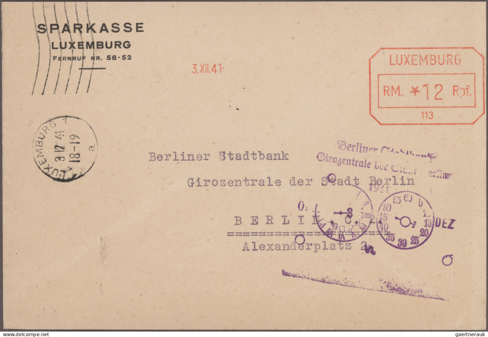 Thematics:  Postal Mecanization: 1810/1980, Absenderfreistempel Deutschland (und - Correo Postal