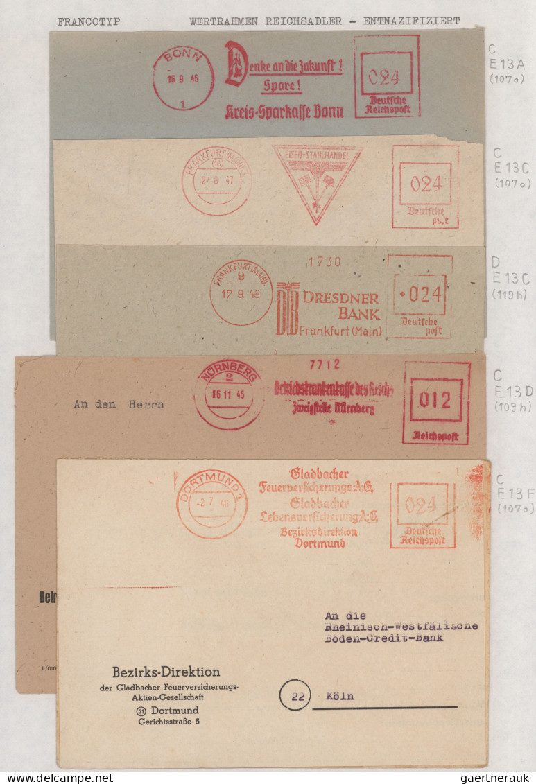 Thematics:  Postal Mecanization: 1810/1980, Absenderfreistempel Deutschland (und - Post