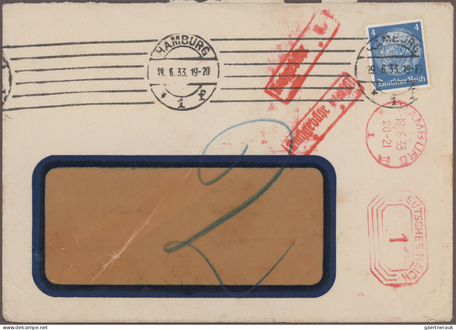 Thematics:  postal mecanization: 1810/1980, Absenderfreistempel Deutschland (und