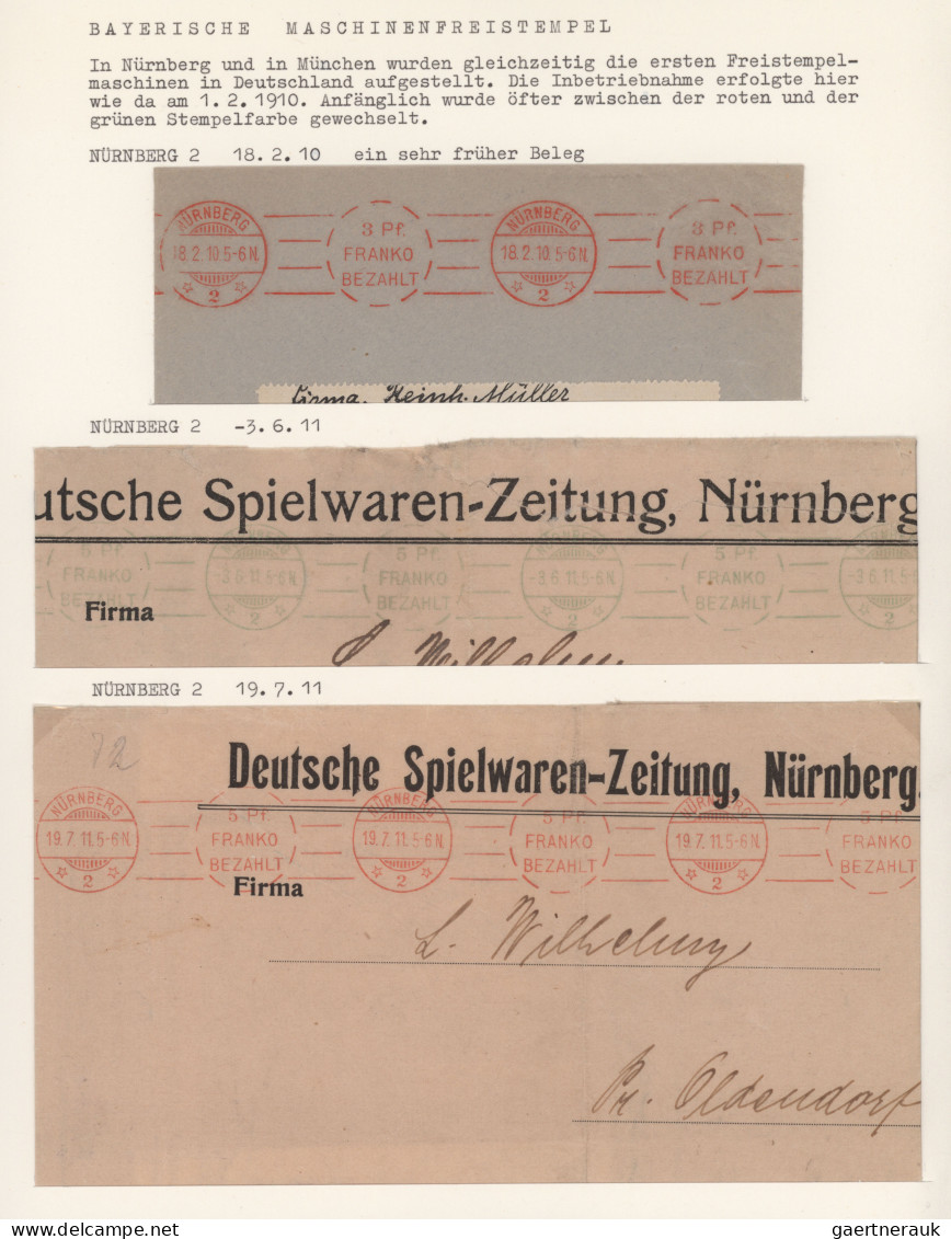 Thematics:  postal mecanization: 1810/1980, Absenderfreistempel Deutschland (und