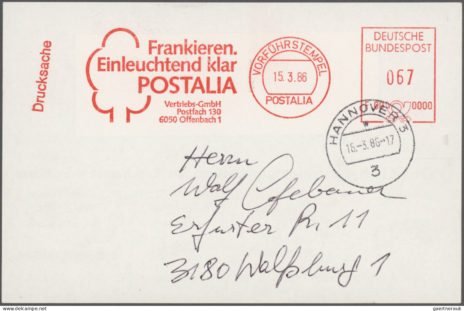 Thematics:  Postal Mecanization: 1922/1990, Postautomation Und Absenderfreistemp - Correo Postal