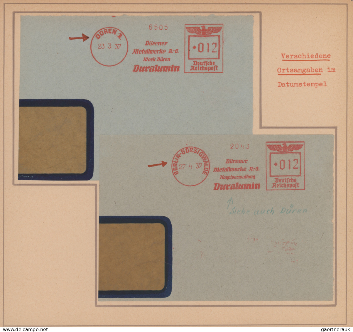 Thematics:  Postal Mecanization: 1923/1962, Meist 30er-Jahre, Interessante Parti - Correo Postal