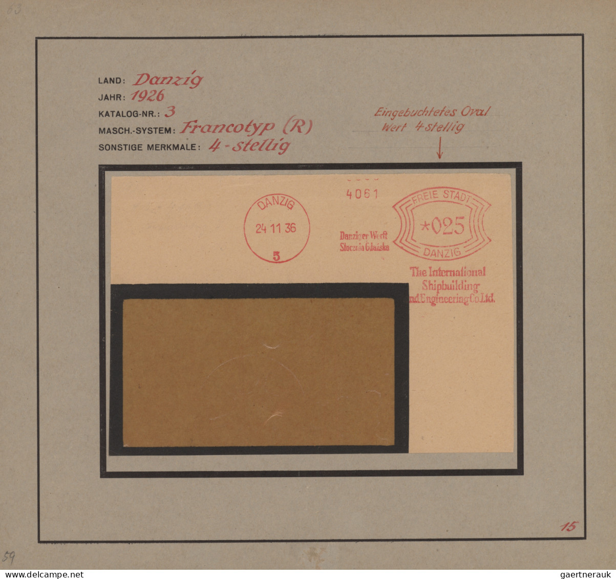 Thematics:  postal mecanization: 1923/1962, meist 30er-Jahre, interessante Parti