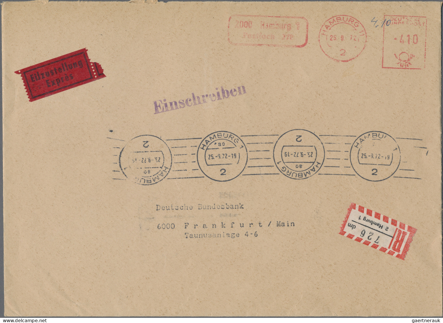 Thematics:  postal mecanization: 1965/1995 (ca.), balance of apprx. 270 thematic