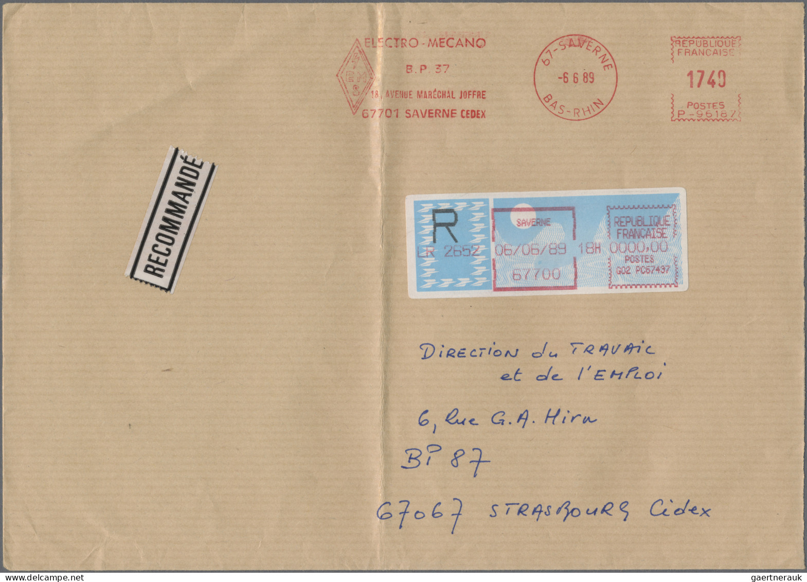Thematics:  postal mecanization: 1965/1995 (ca.), balance of apprx. 270 thematic