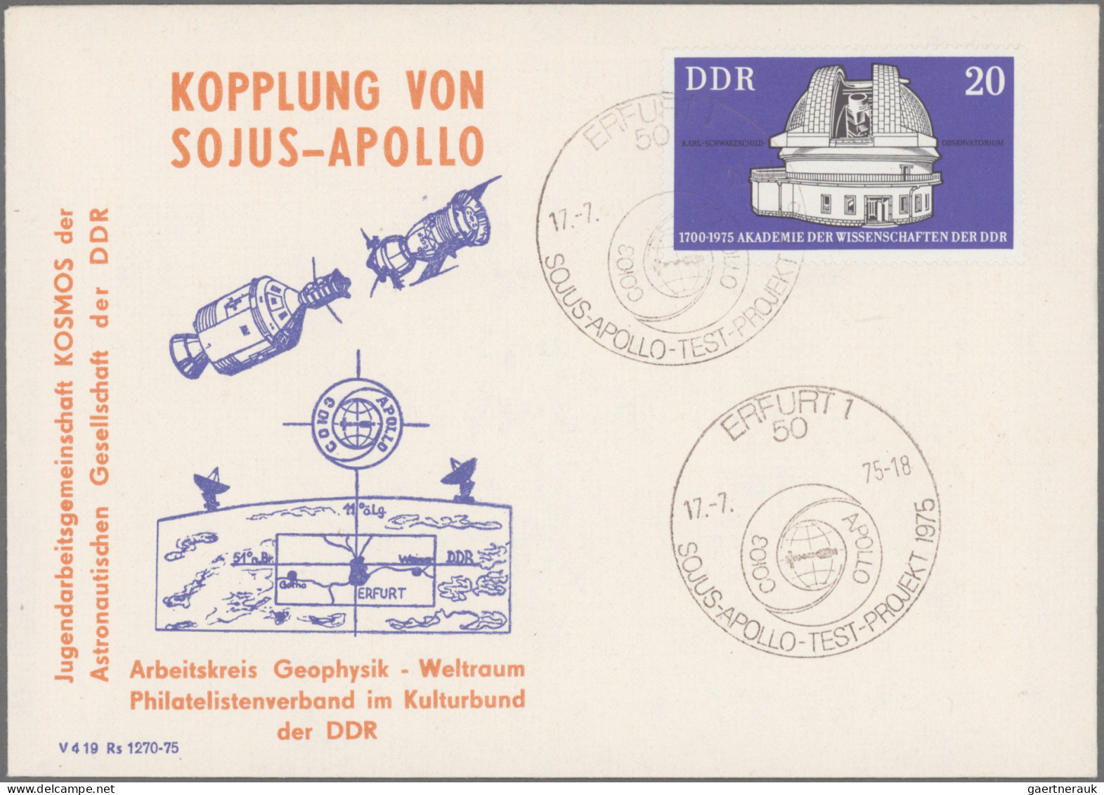 Thematics: astronautics: 1962/1990 (ca.) RAUMFAHRT/KOSMOS: umfangreiche Sammlung