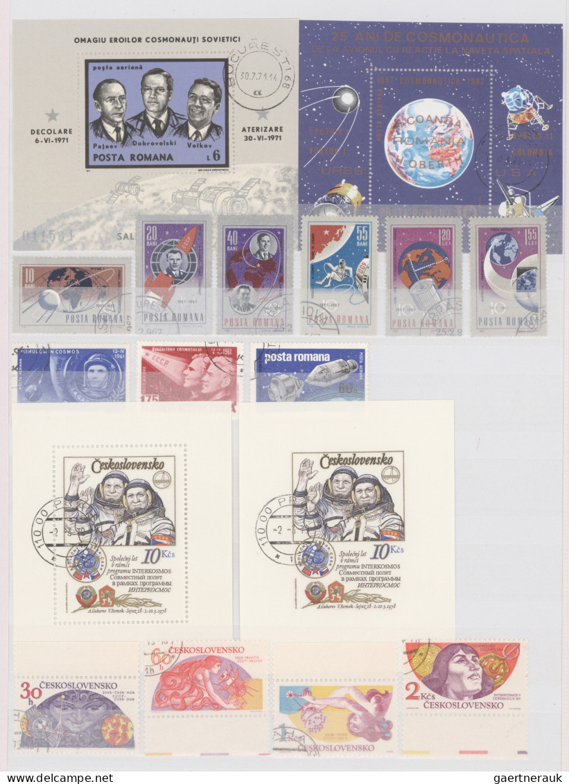 Thematics: astronautics: 1962/1990 (ca.) RAUMFAHRT/KOSMOS: umfangreiche Sammlung