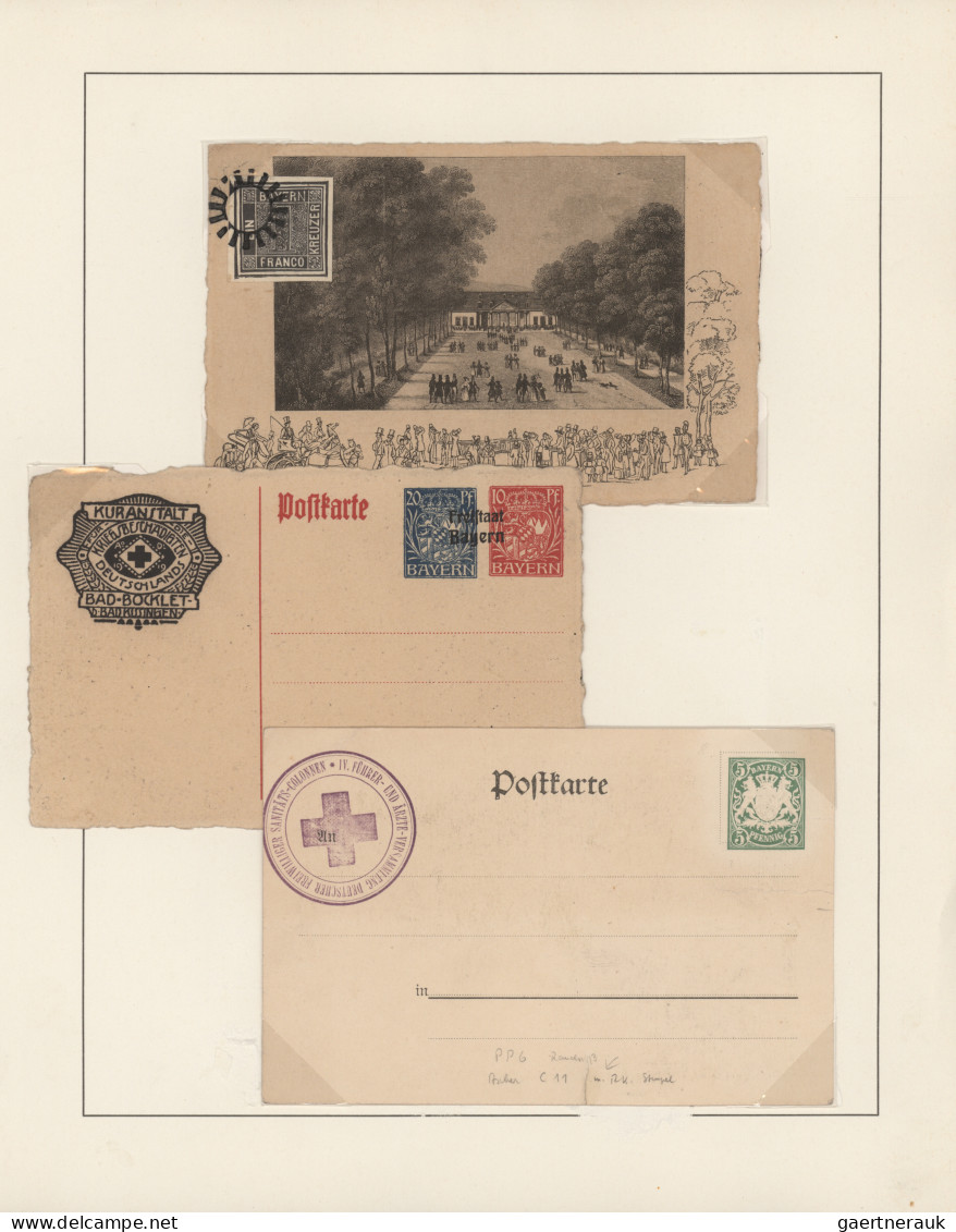 Thematics: Red Cross: 1886/1946, Rotes Kreuz In Bayern/Unterfranken, Sammlung Vo - Red Cross