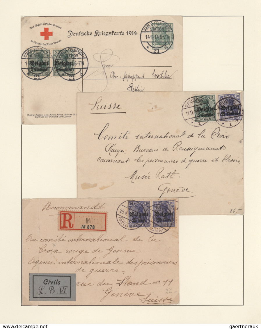 Thematics: Red Cross: 1914/1918, Rotes Kreuz Im WK I, Vielseitige Sammlung Von C - Cruz Roja