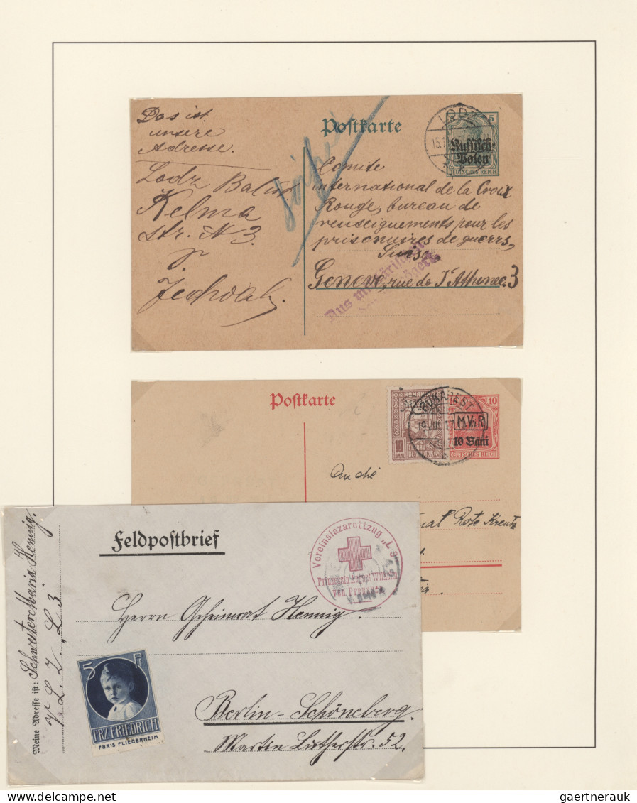 Thematics: red cross: 1914/1918, Rotes Kreuz im WK I, vielseitige Sammlung von c