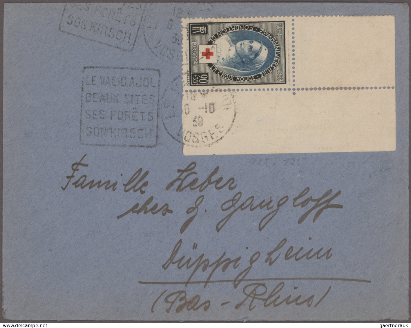 Thematics: Red Cross: 1914/1990 (ca.), Collection Of Apprx. 220 Covers/cards Wit - Rode Kruis