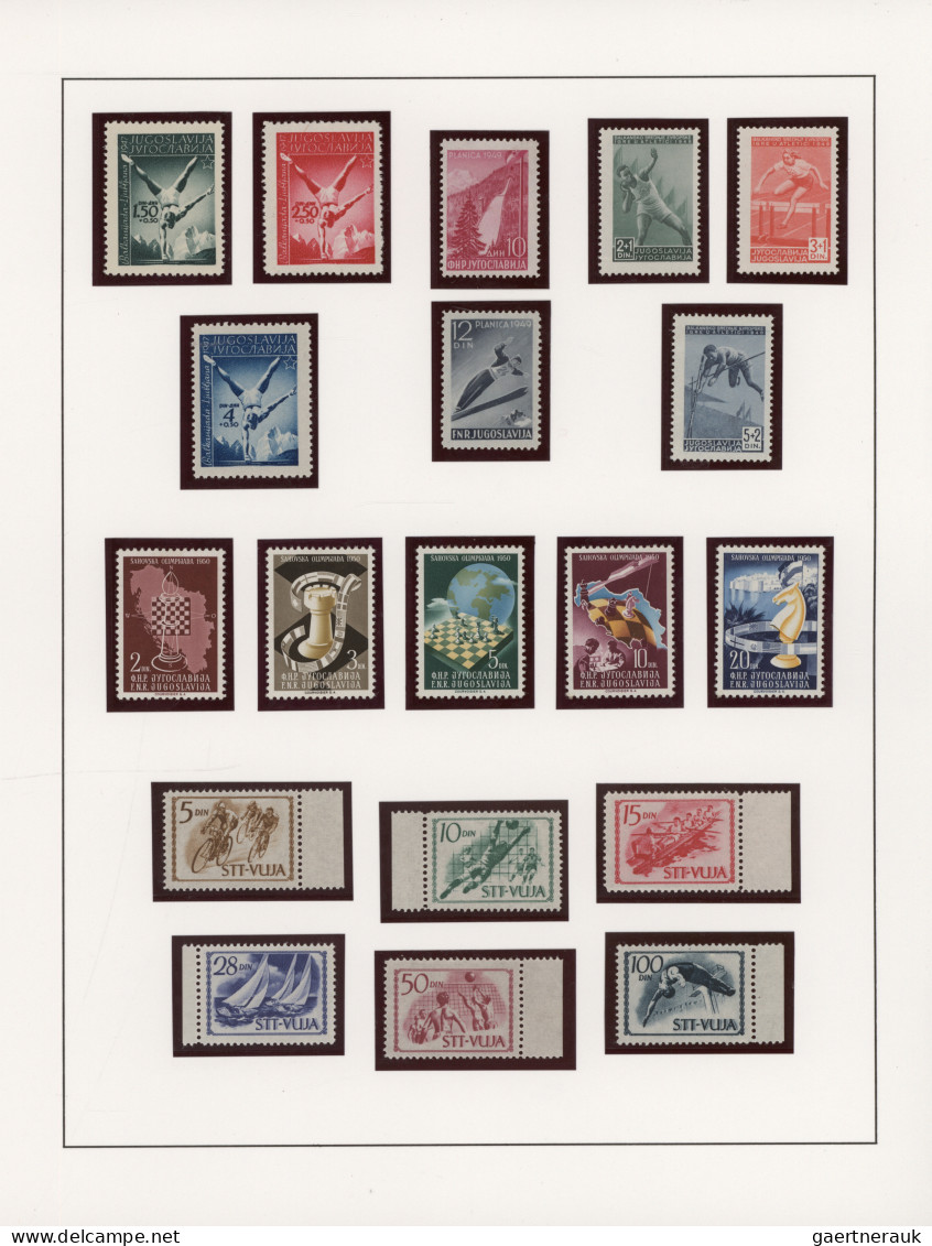 Thematics - Sport: 1920/2020 (ca.), extraordinary collection on apprx. 320 album