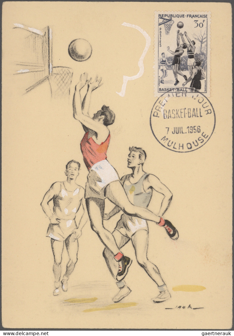 Thematics: Sport-basketball: 1934/2004, Extraordinary Top Collection Of Apprx. 1 - Basketbal