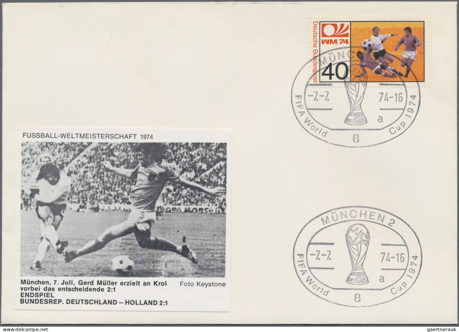 Thematics: sport-soccer, football: 1974/1982, Football World Cup 1974+1978+1982,