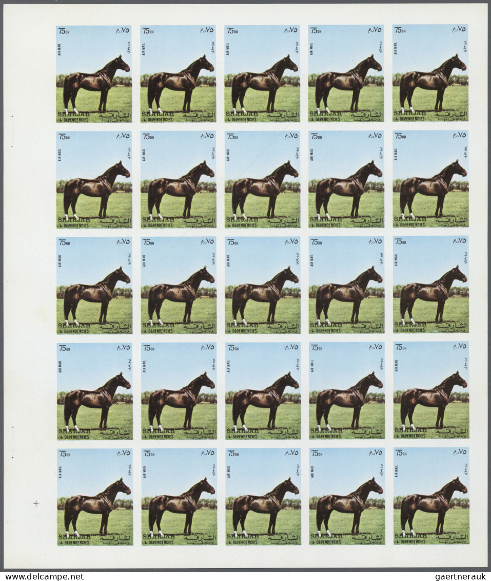 Thematics: Animals, Fauna: 1972, Sharjah, PROGRESSIVE PROOFS Of Various Thematic - Autres & Non Classés