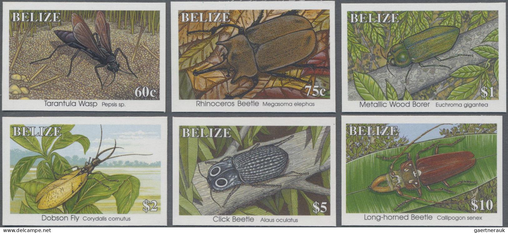 Thematics: Animals-insects: 1995, Belize. Lot With 60 IMPERFORATE Sets 'Insects' - Altri & Non Classificati