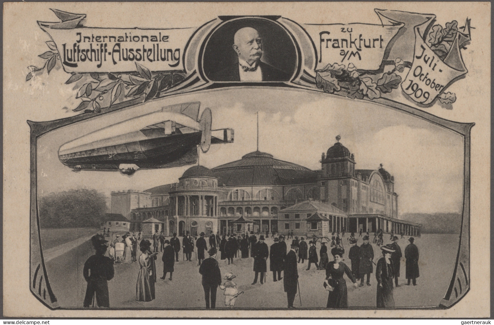 Thematics: Zeppelin: 1900/1940 (ca.), Meist Bis 1920, Vielseitige Sammlung Von 7 - Zeppelins