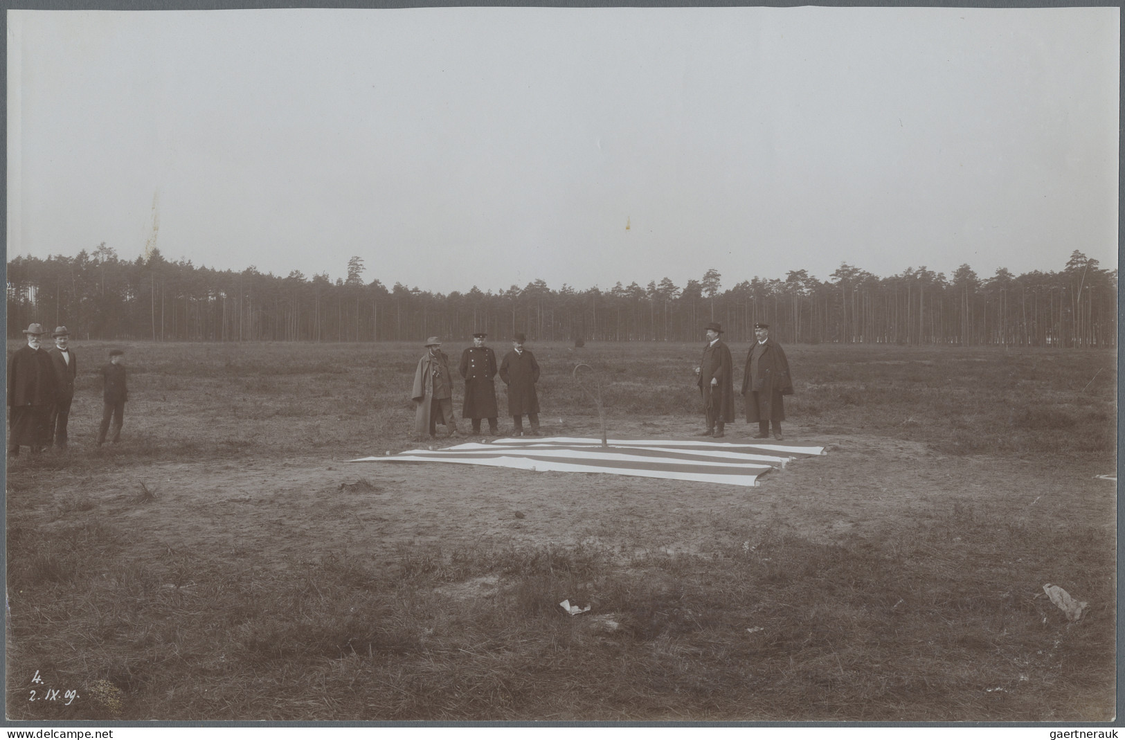 Thematics: Zeppelin: 1909. Group Of Nine Large-format Photographs, All Pictured, - Zeppelins