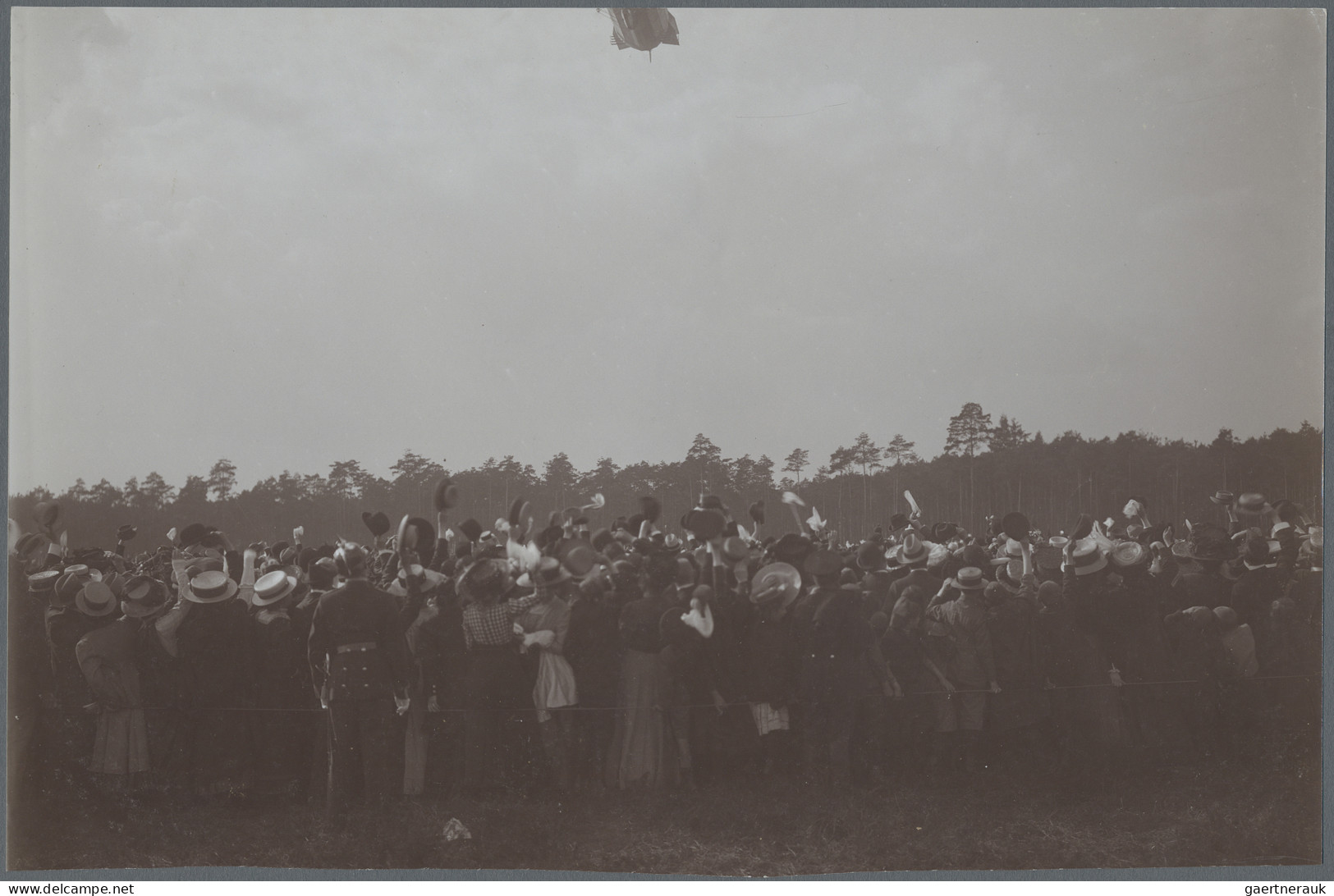 Thematics: Zeppelin: 1909. Group Of Nine Large-format Photographs, All Pictured, - Zeppelins