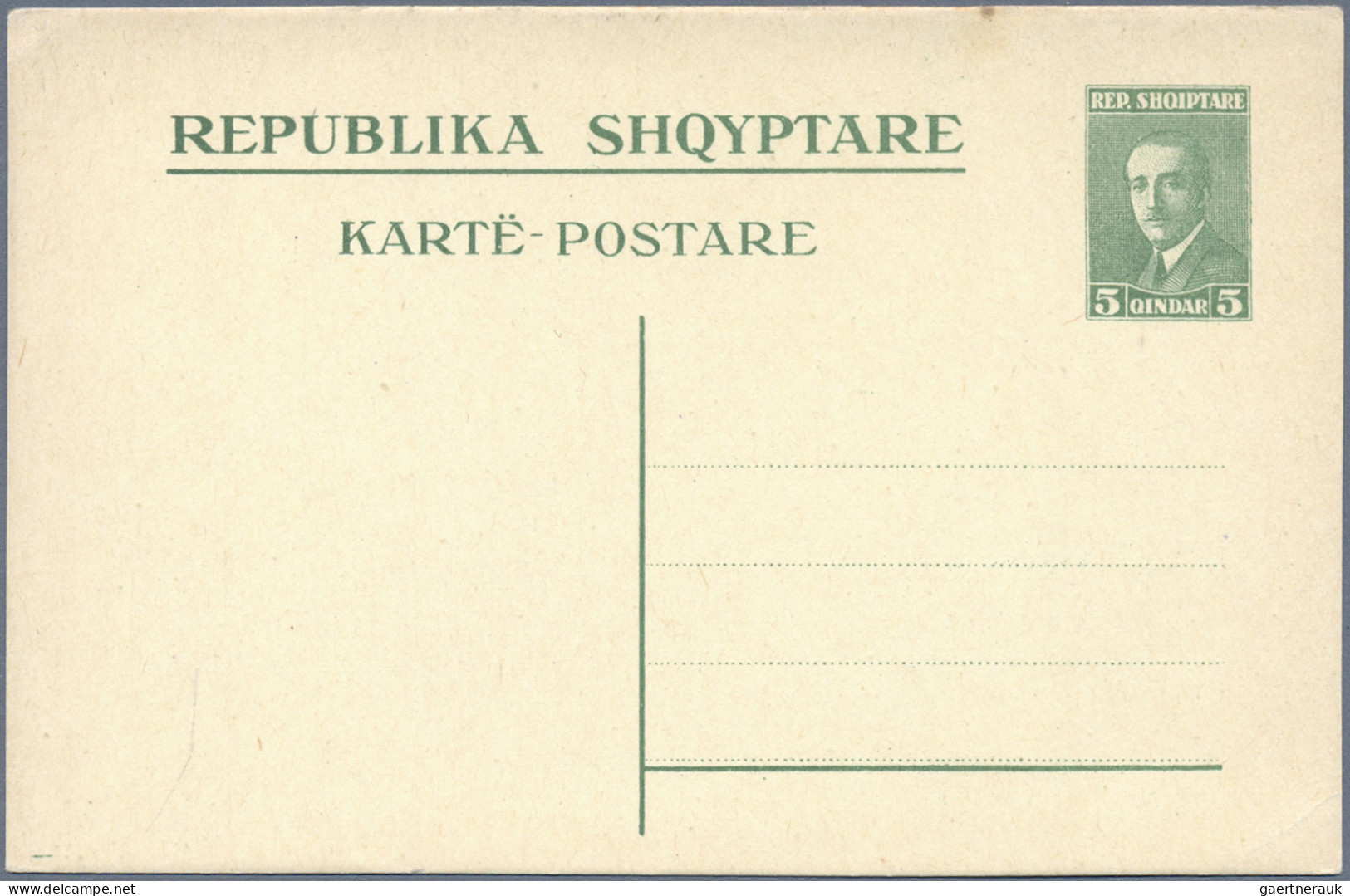 Albania - Postal Stationery: 1913/1939, Collection Of 25 Different (resp. Same P - Albanie
