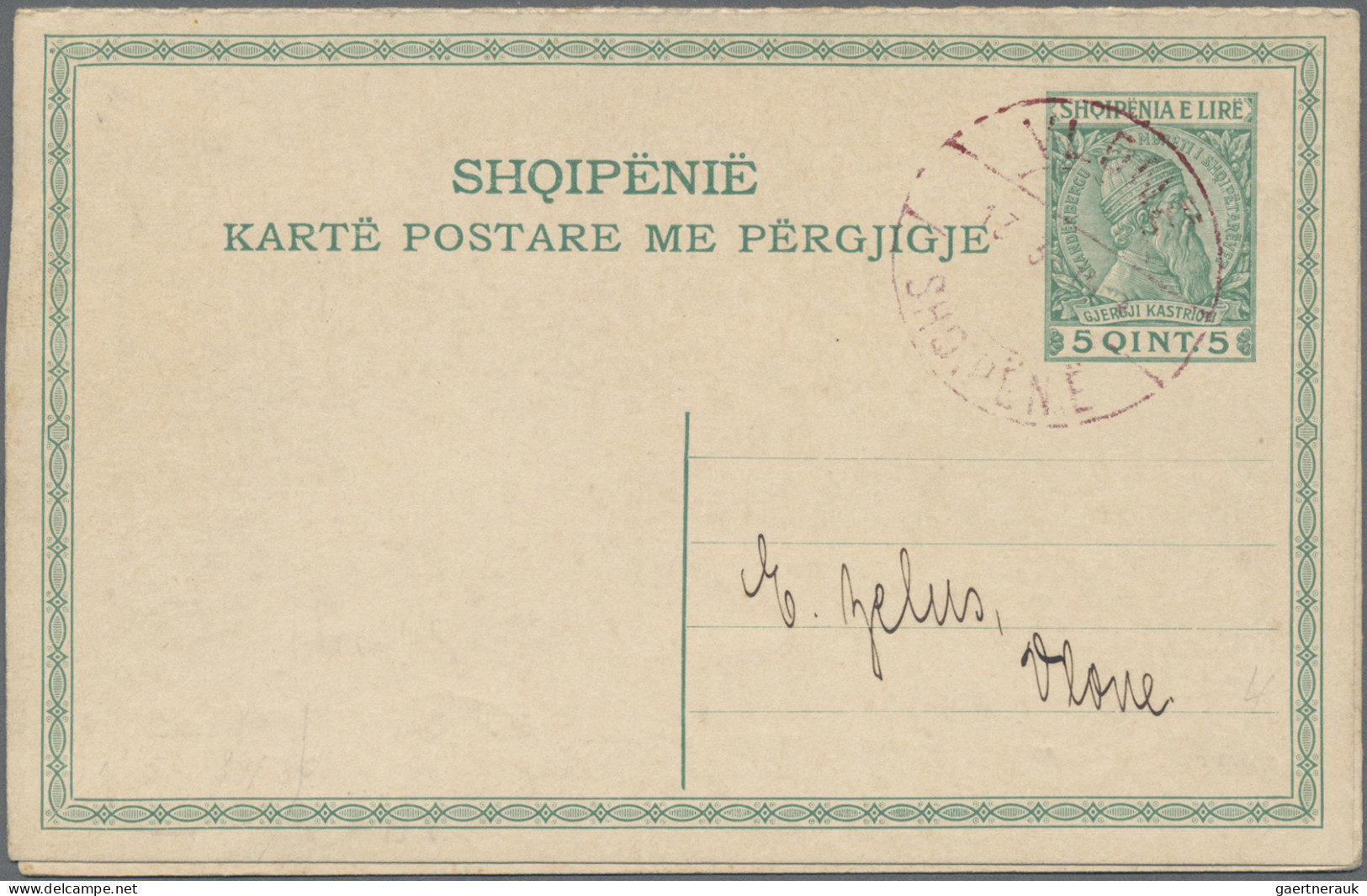 Albania - Postal Stationery: 1913/1943, Collection Of 26 Different (resp. Same P - Albania