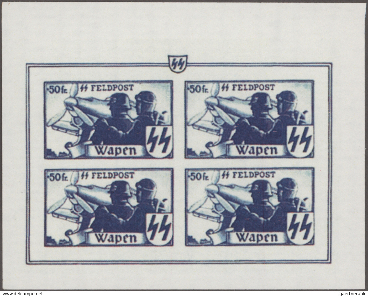Belgium: 1940/1944 "WWII Issues": Specialized Collection Of Both Mint And Used S - Verzamelingen