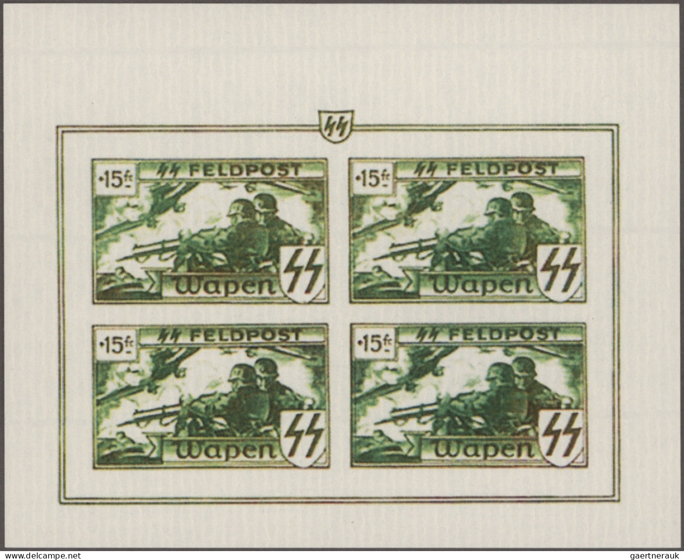 Belgium: 1940/1944 "WWII issues": Specialized collection of both mint and used s