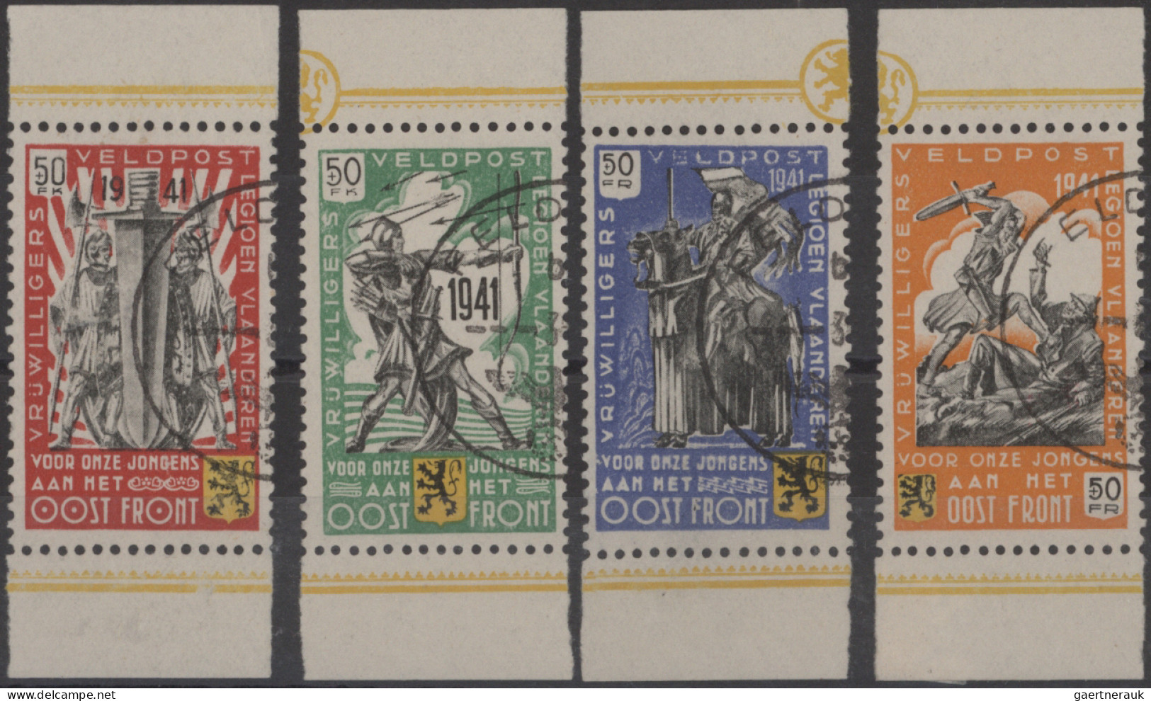 Belgium: 1940/1944 "WWII issues": Specialized collection of both mint and used s