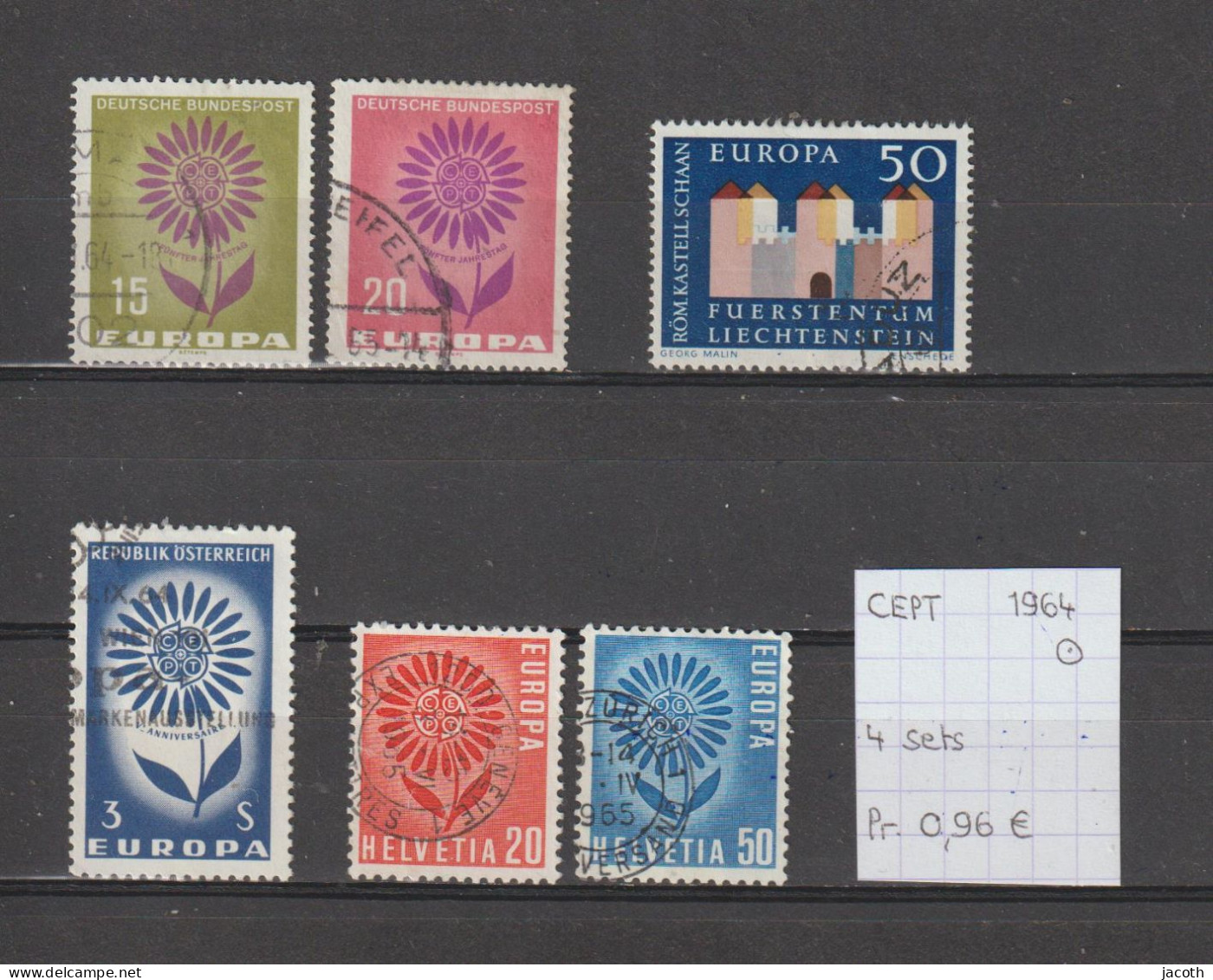 (TJ) Europa CEPT 1964 - 4 Sets (gest./obl./used) - 1964