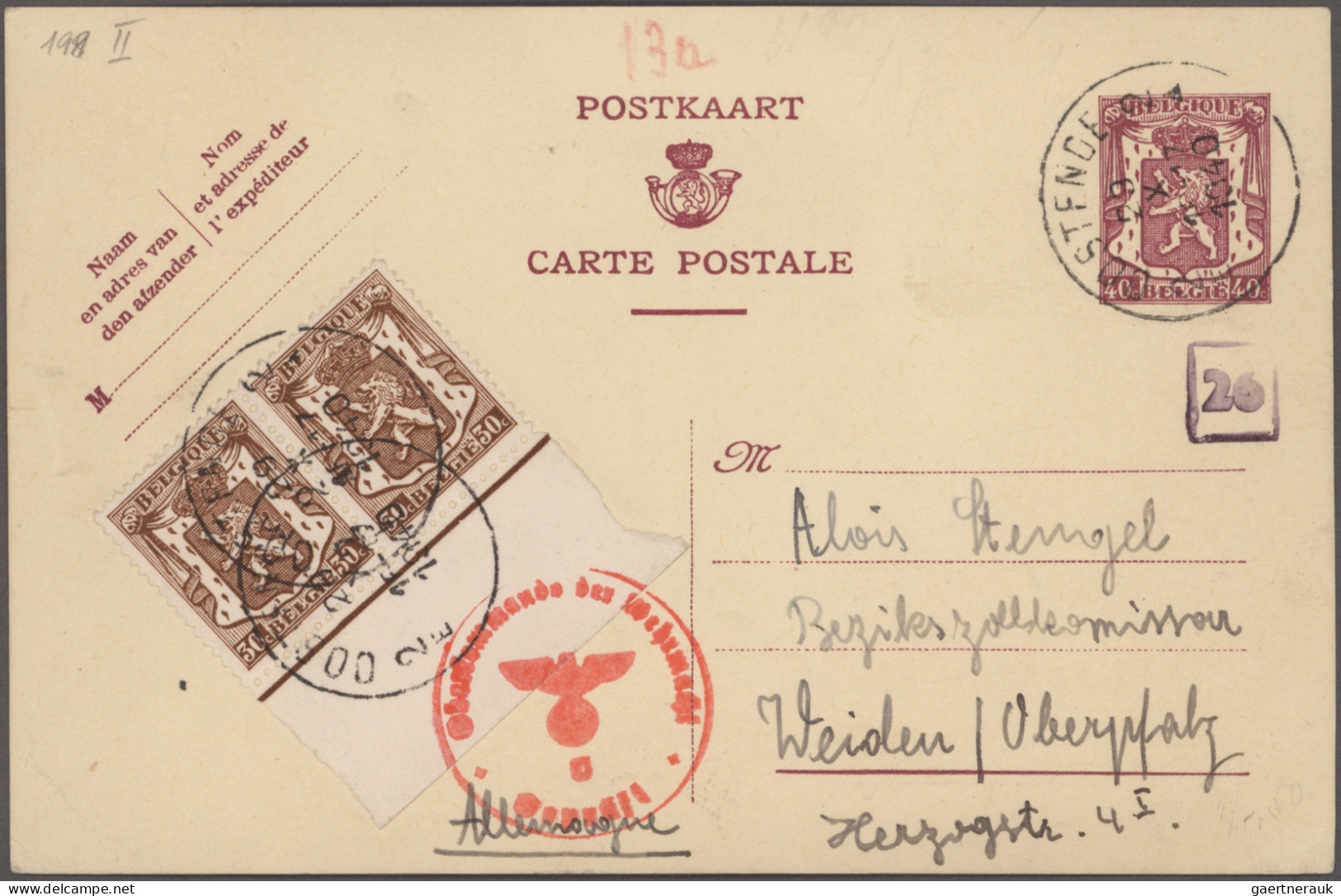 Belgium - Postal Stationery: 1871/1957, Balance Of Apprx. 254 Used/unused Statio - Andere & Zonder Classificatie