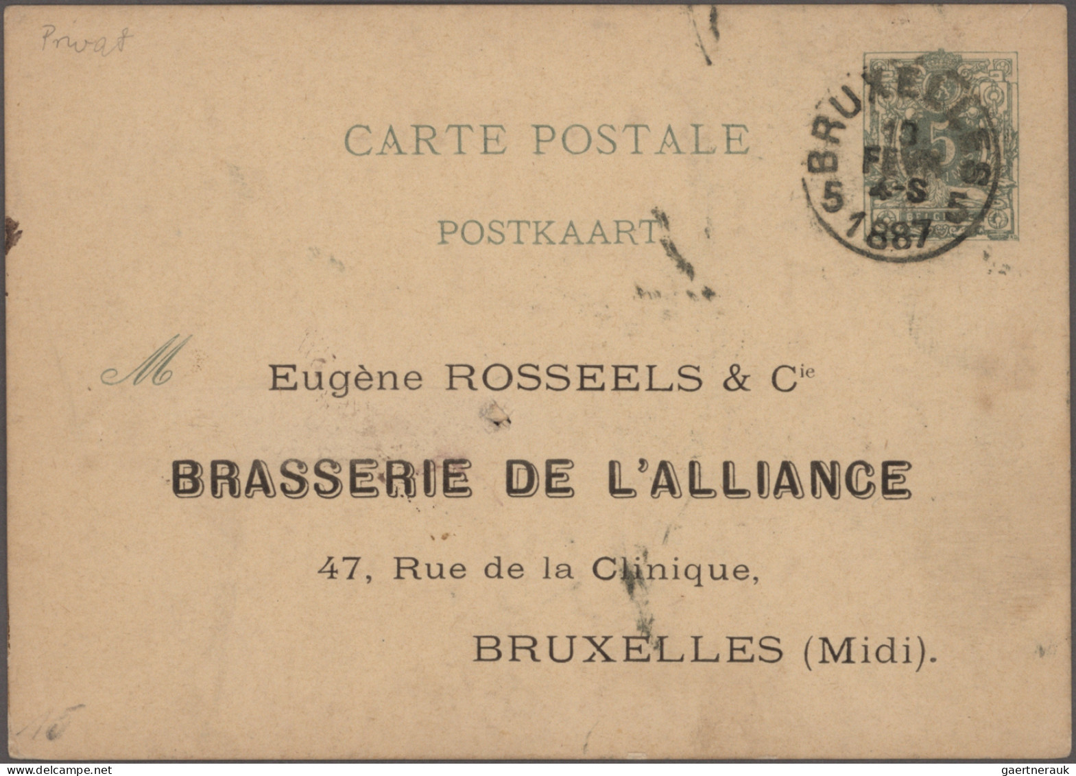 Belgium - postal stationery: 1871/1957, balance of apprx. 254 used/unused statio