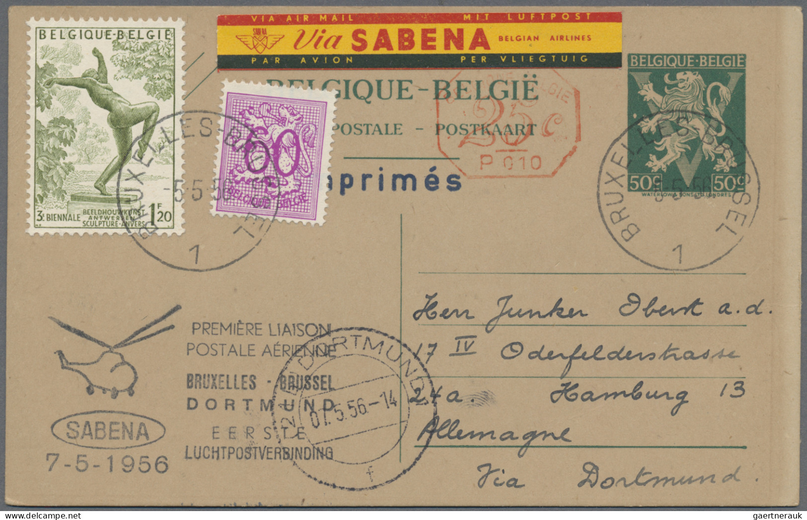 Belgium - Postal Stationery: 1871/1958, Assortment Of 46 Used/unused Stationerie - Altri & Non Classificati