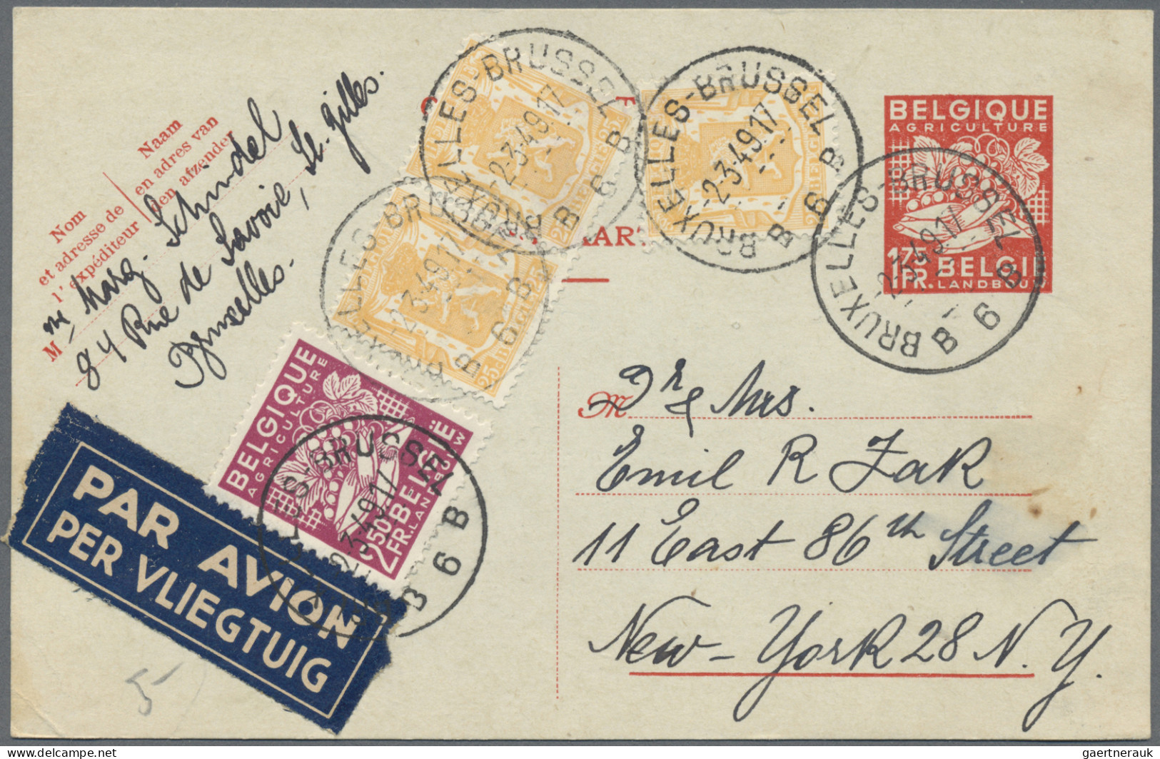 Belgium - postal stationery: 1871/1980 (ca.), balance of apprx. 170 used/unused