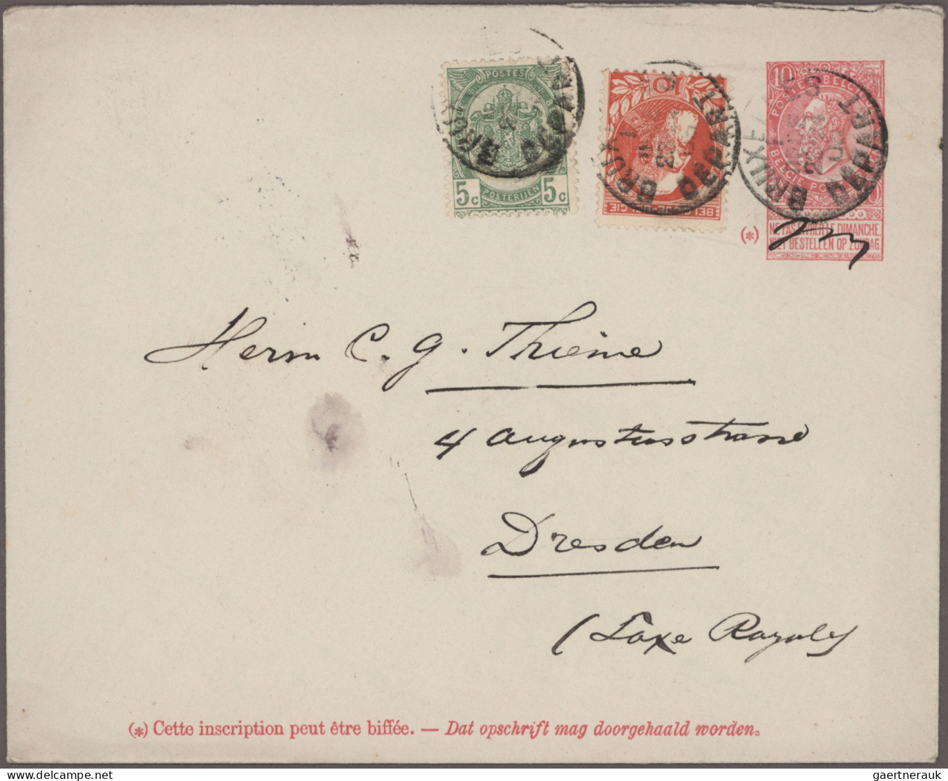 Belgium - Postal Stationery: 1876/1930 (ca.), Assortment Of Apprx. 62 Entires (u - Otros & Sin Clasificación